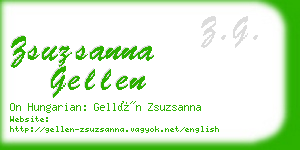 zsuzsanna gellen business card